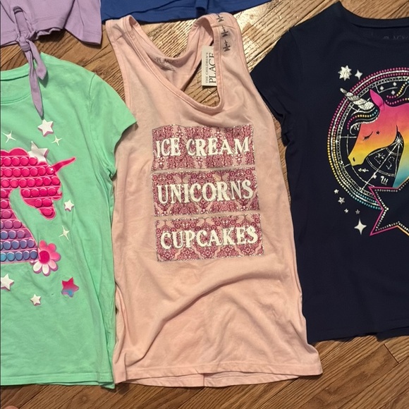 Place Unicorn Graphic Tees - Blue, Green, Pink, Purple, Black - Picture 5 of 15